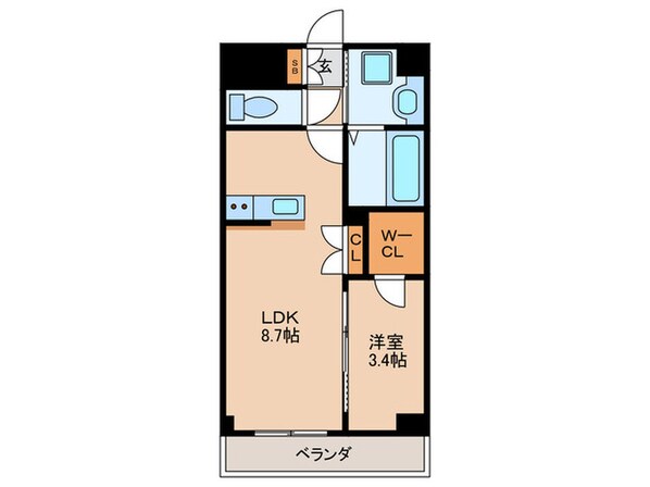 サムティ京橋Clearの物件間取画像